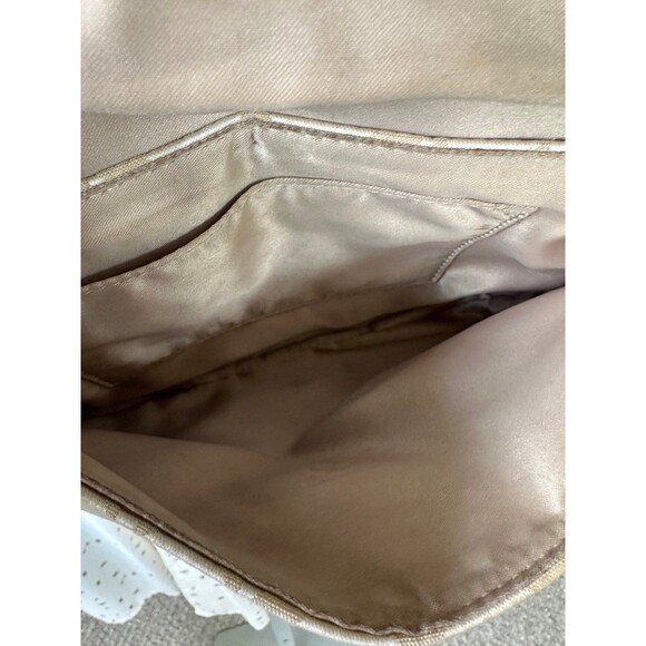 Authentic Signature COACH Embossed Material Lavender Leather Trim Crossbody Bag - Picture 6 of 7